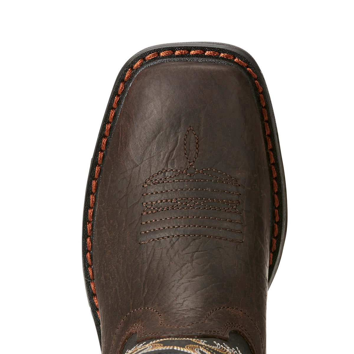 Ariat Kid's Brown And Black Workhog Square Toe Boot