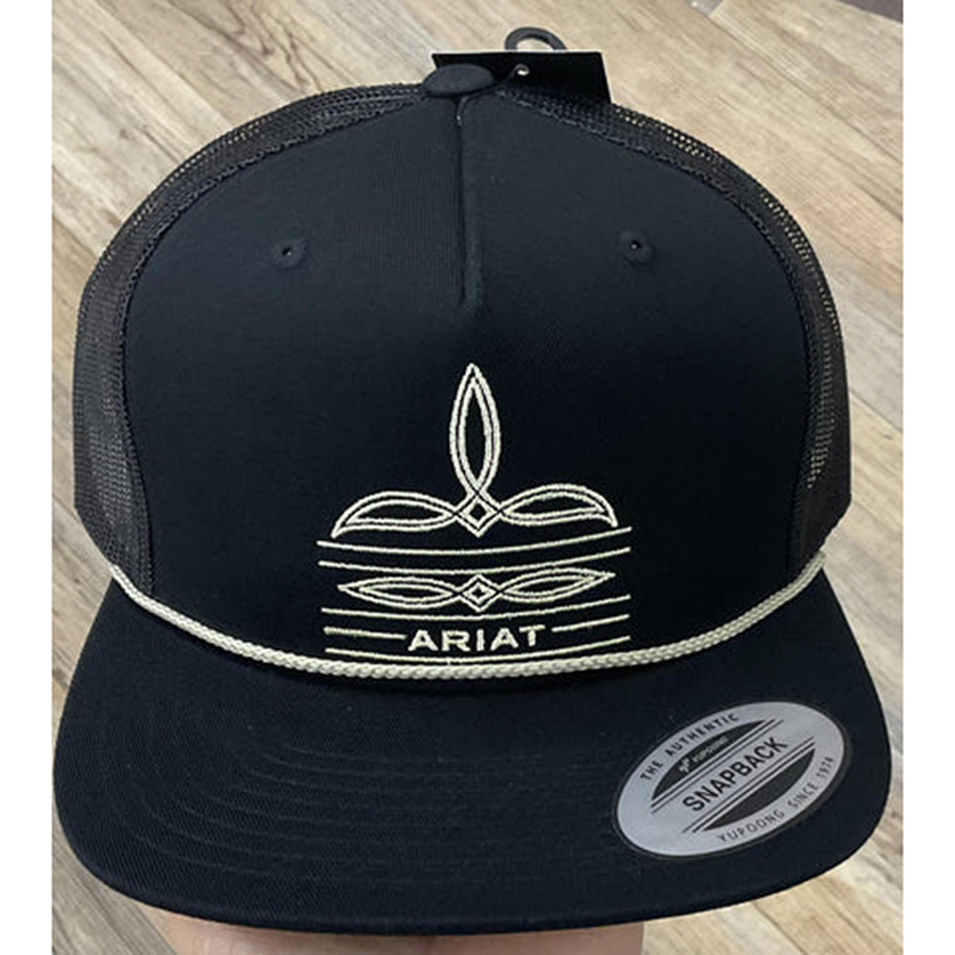 Ariat Black Bootstich Cap