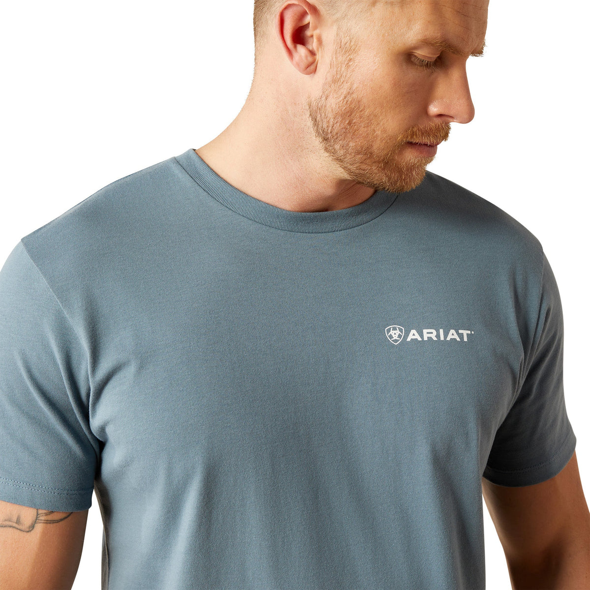 Ariat Men's Light Denim Colored Eagle Rock Tee