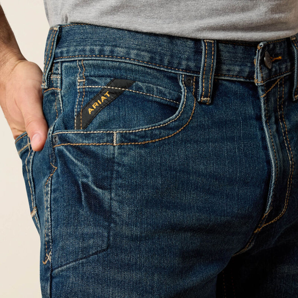  Ariat Men's Rebar M4 Dark Wash Jean
