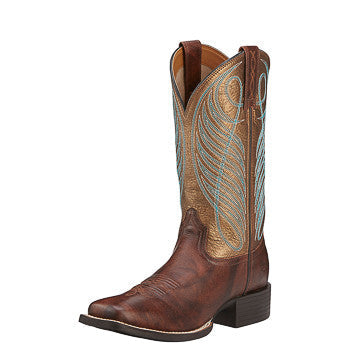  Ariat Women's Yukon Brown Square Toe Boot