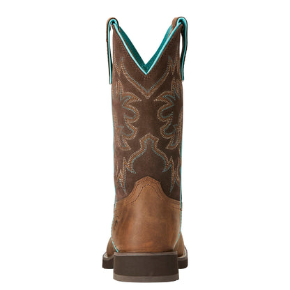  Ariat Women's Distressed Brown Delilah Round Toe Boot