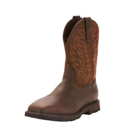  Ariat Groundbreaker Wide Square Toe Waterproof Steel Toe Work Boot