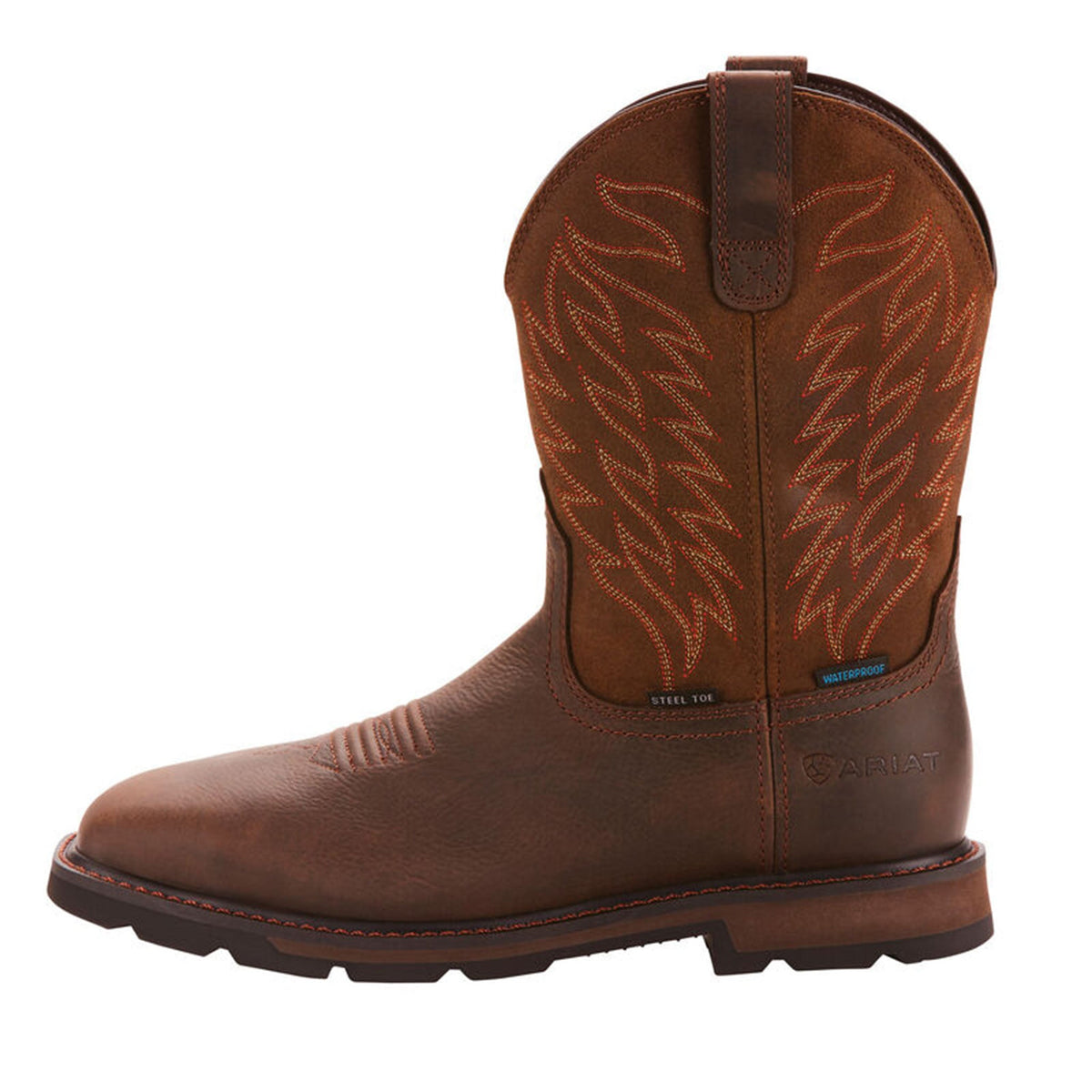  Ariat Groundbreaker Wide Square Toe Waterproof Steel Toe Work Boot