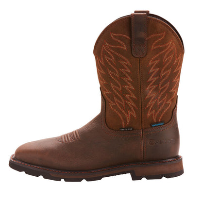 Ariat Groundbreaker Wide Square Toe Waterproof Steel Toe Work Boot