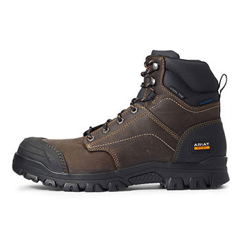  Ariat Men's Brown Treadfast 6" Steel Toed Boots