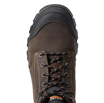 Ariat Men's Brown Treadfast 6" Steel Toed Boots