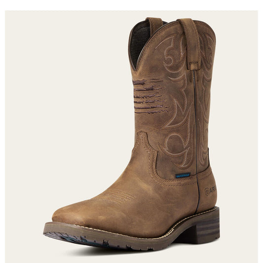  Ariat Men's Hybrid Patriot Waterproof Work Boot