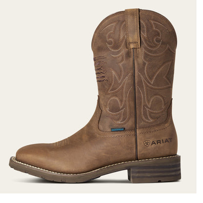  Ariat Men's Hybrid Patriot Waterproof Work Boot