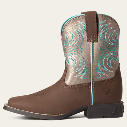  Ariat Kid's Clay & Metallic Bronze Storm Boots
