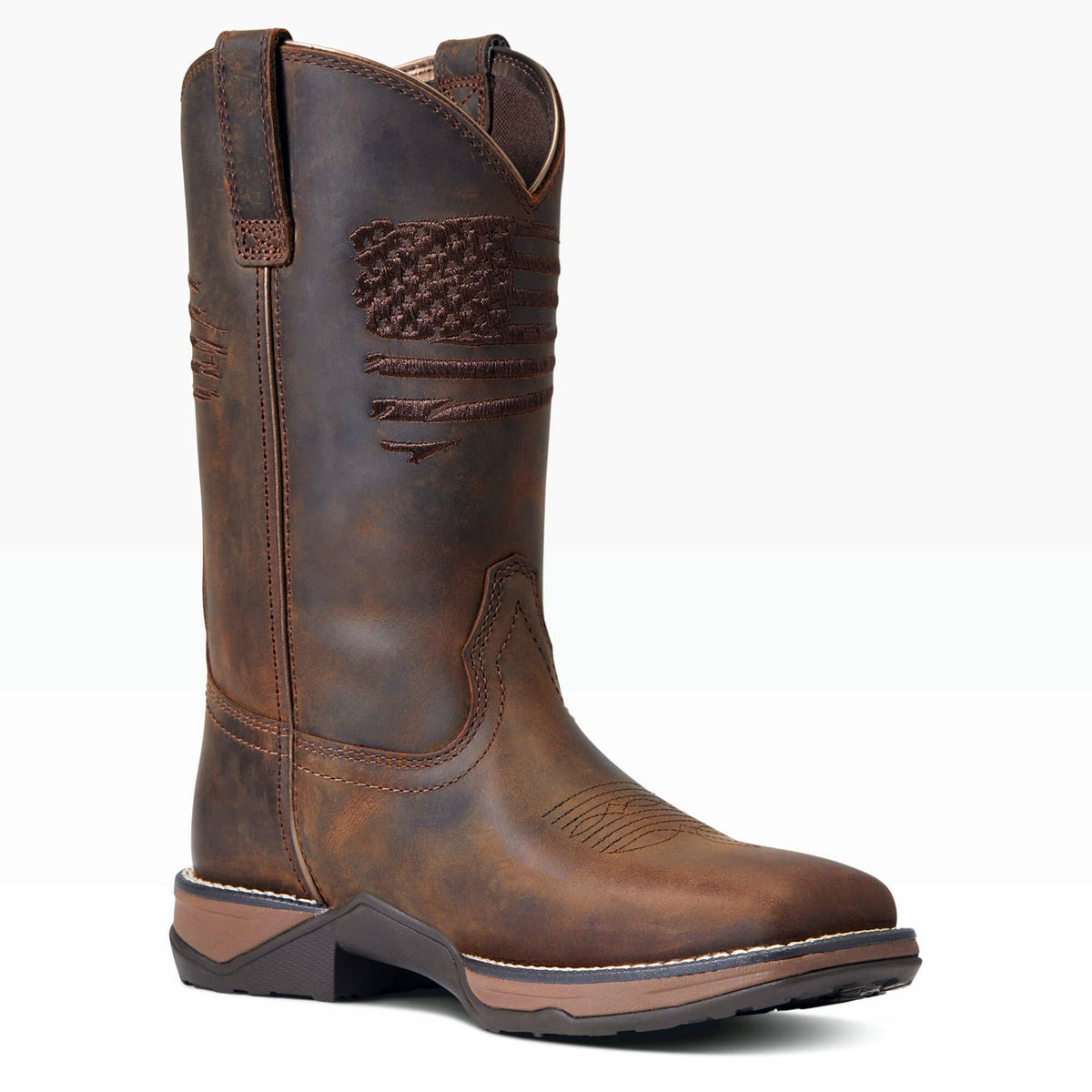  Ariat Women's Anthem Distressed Brown Square Toe Boots