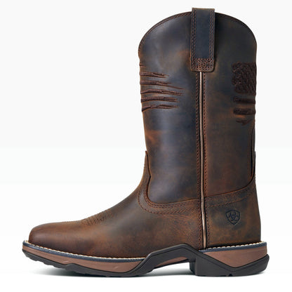  Ariat Women's Anthem Distressed Brown Square Toe Boots