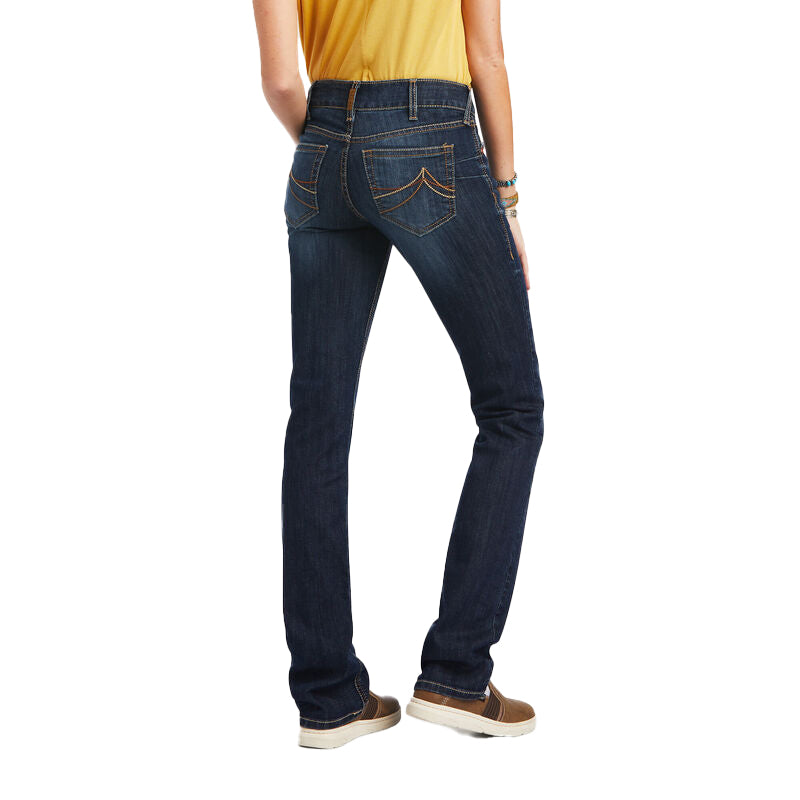  Ariat Women's Mid Rise Octavia Straight Leg Jean