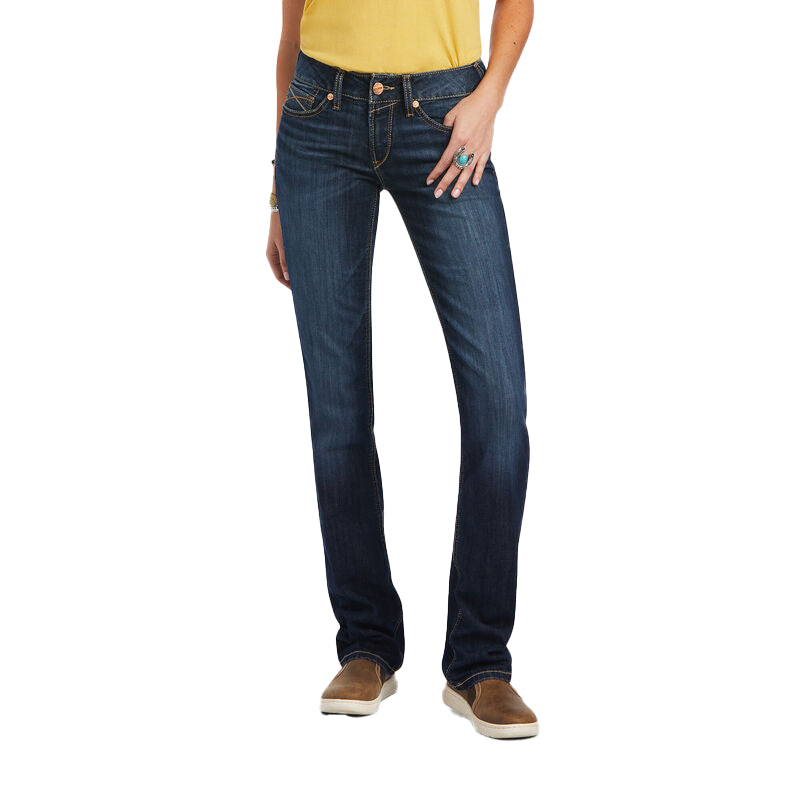  Ariat Women's Mid Rise Octavia Straight Leg Jean