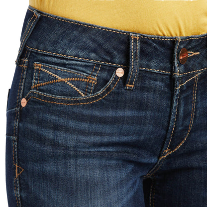  Ariat Women's Mid Rise Octavia Straight Leg Jean