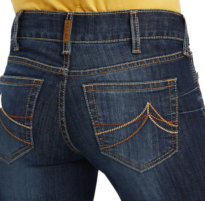  Ariat Women's Mid Rise Octavia Straight Leg Jean