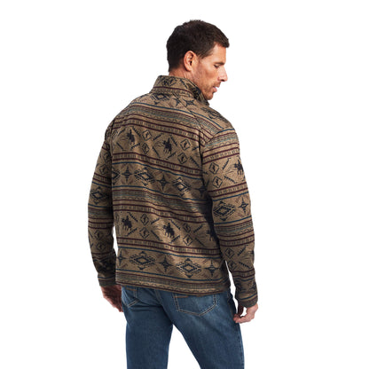  Ariat Brown Southwest Zip Sweater