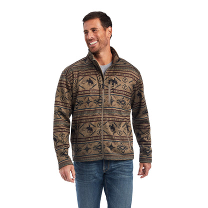  Ariat Brown Southwest Zip Sweater