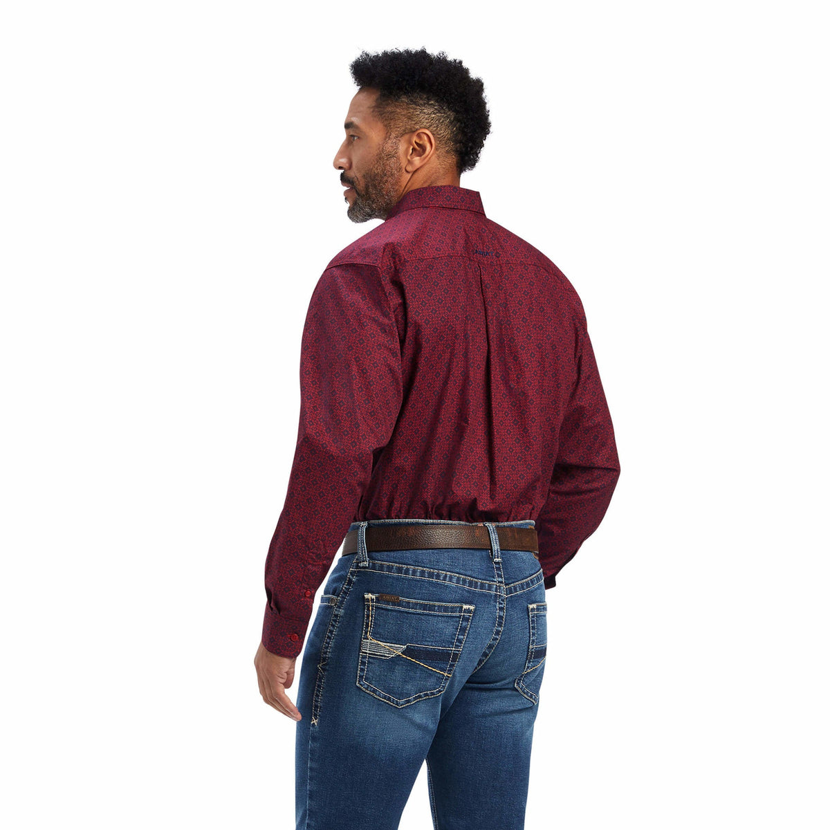  Ariat Men's Diamond Print Shirt