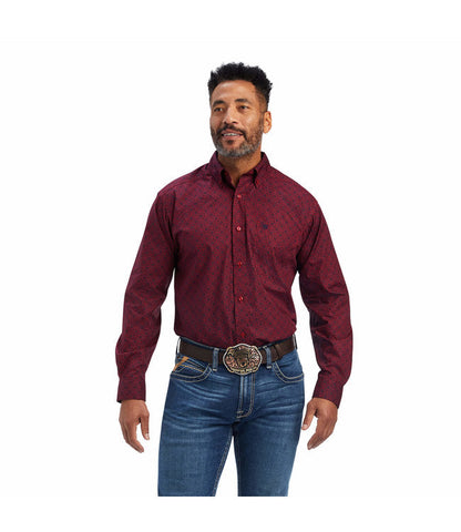  Ariat Men's Diamond Print Shirt