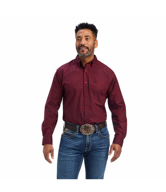  Ariat Men's Diamond Print Shirt