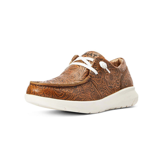  Ariat Women's Brown Floral Embossed Hilo