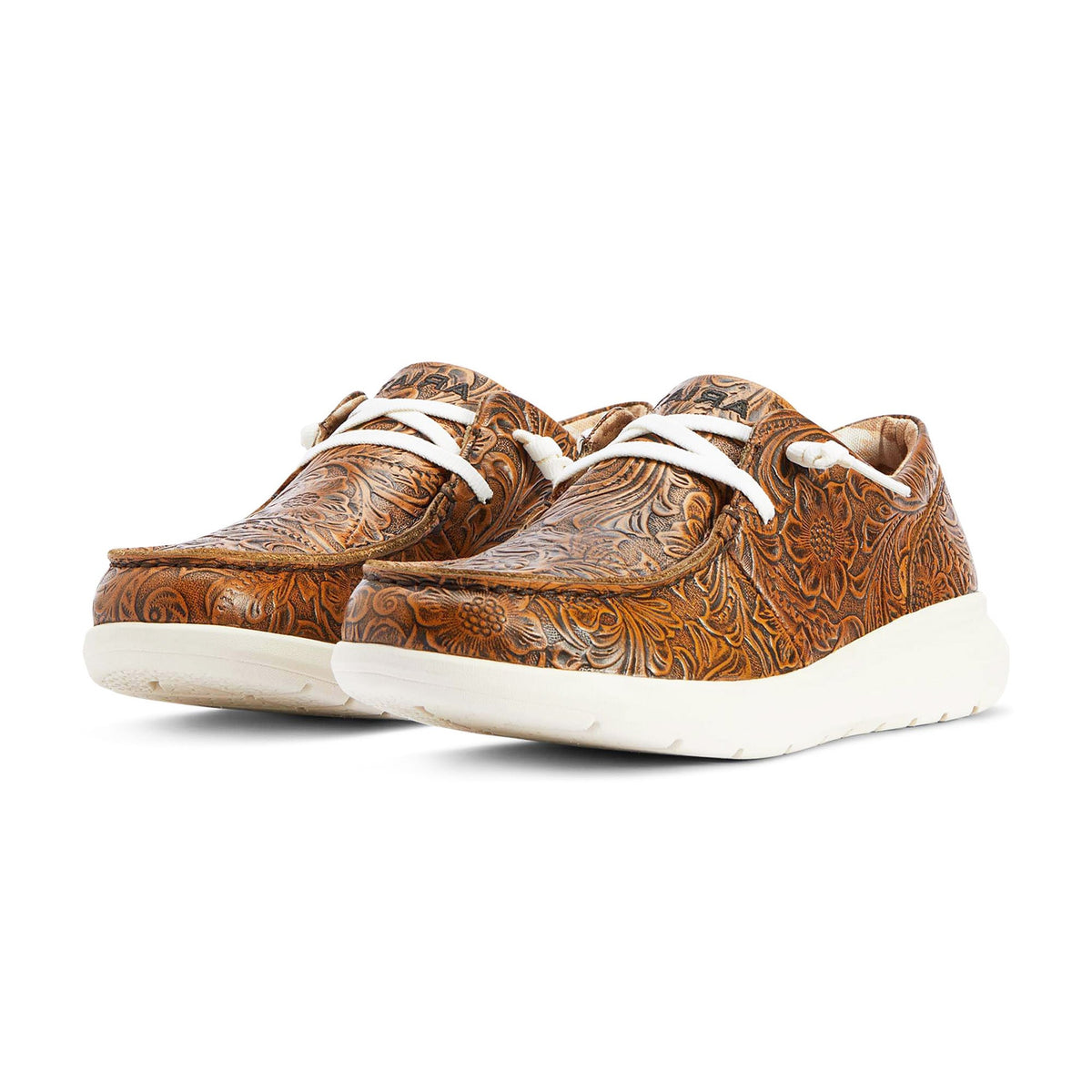  Ariat Women's Brown Floral Embossed Hilo