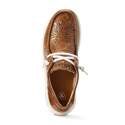  Ariat Women's Brown Floral Embossed Hilo