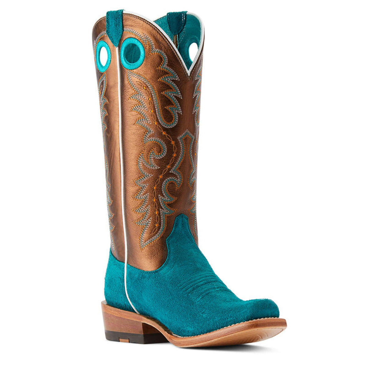  Ariat Women's Turquoise And Gold Futurity Boon Boot