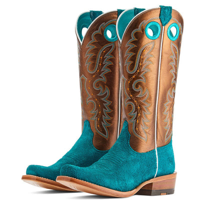  Ariat Women's Turquoise And Gold Futurity Boon Boot