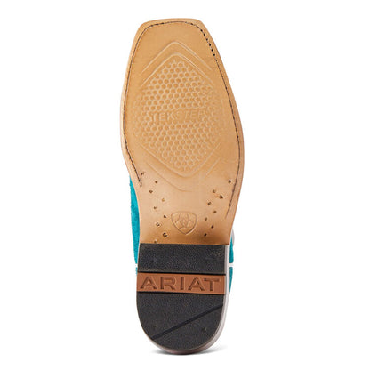  Ariat Women's Turquoise And Gold Futurity Boon Boot