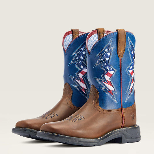  Ariat XT VentTEK Bolt Kid's Square Toe Boots