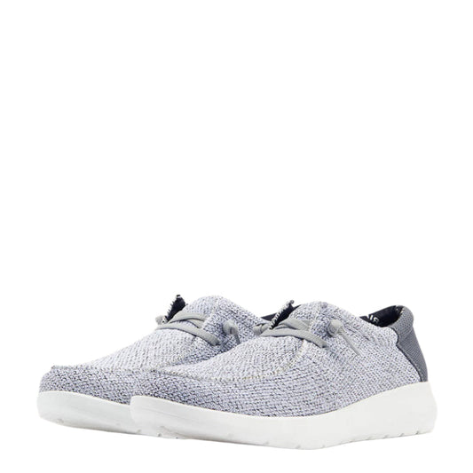  Ariat Men's Distressed White/Gray Hilo