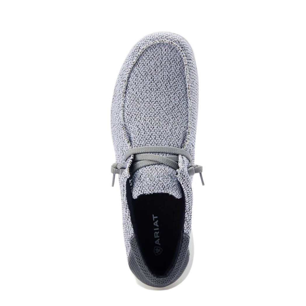  Ariat Men's Distressed White/Gray Hilo