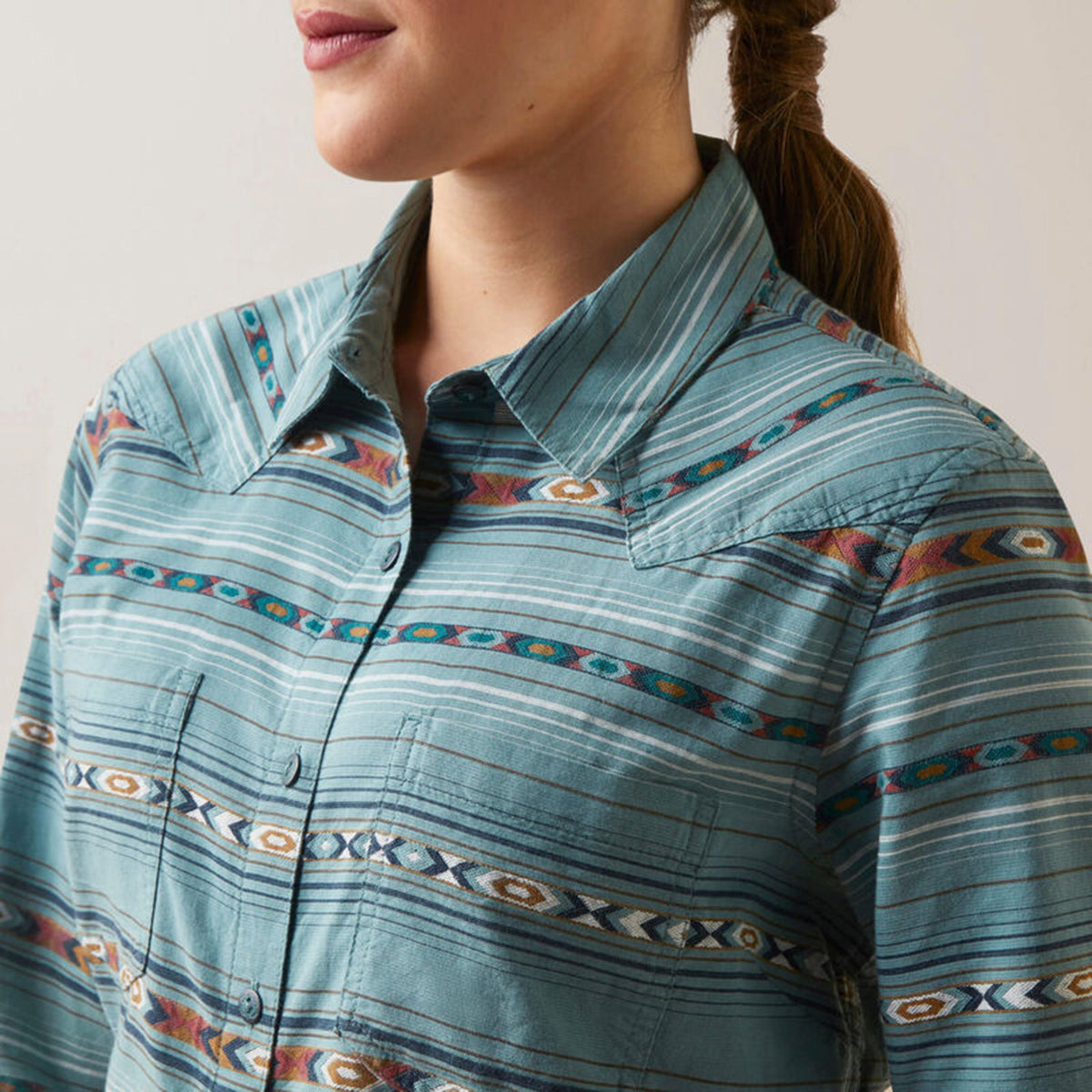  Ariat Women's R.E.A.L. Gemstone Striped Shirt