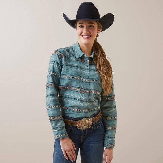  Ariat Women's R.E.A.L. Gemstone Striped Shirt