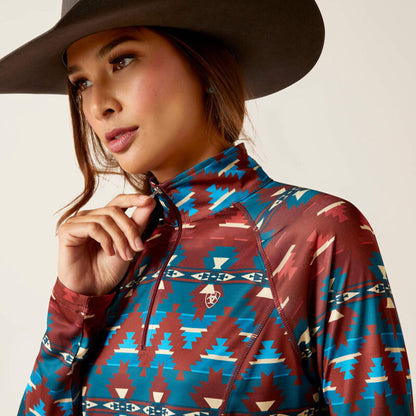  Ariat Women's Baja Print 1/4 Zip Pullover
