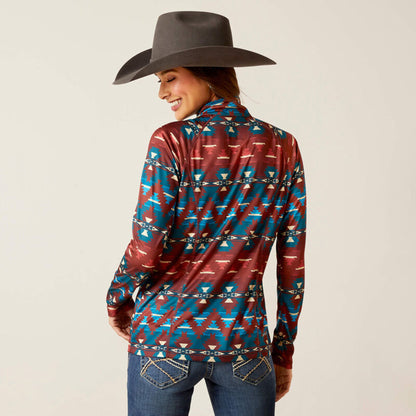  Ariat Women's Baja Print 1/4 Zip Pullover