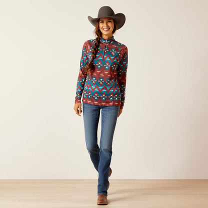  Ariat Women's Baja Print 1/4 Zip Pullover