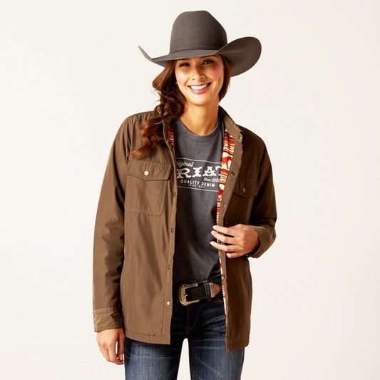  Ariat Women's Brown Fleece Lined Shacket