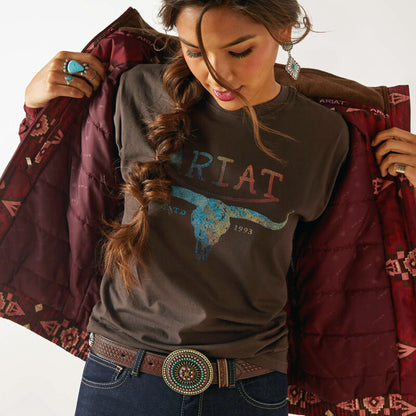  Ariat Women's Burgandy Chimayo Stable Jacket