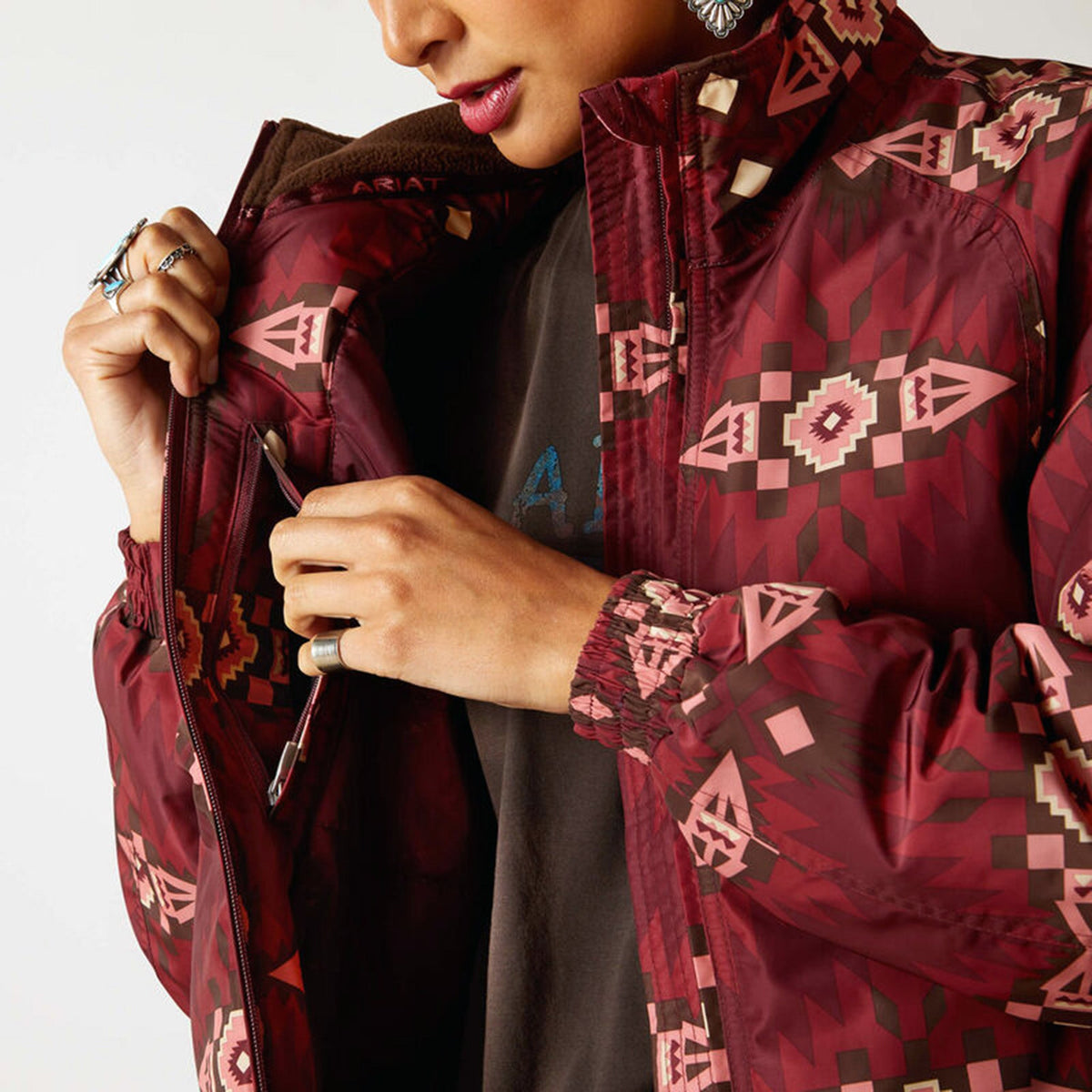  Ariat Women's Burgandy Chimayo Stable Jacket