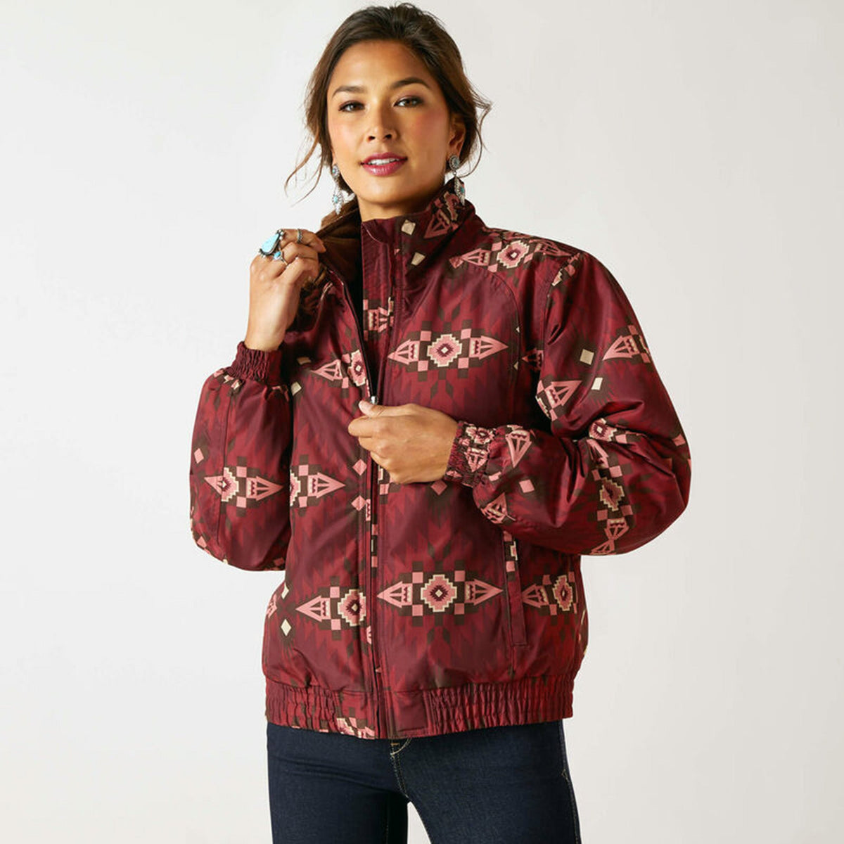  Ariat Women's Burgandy Chimayo Stable Jacket
