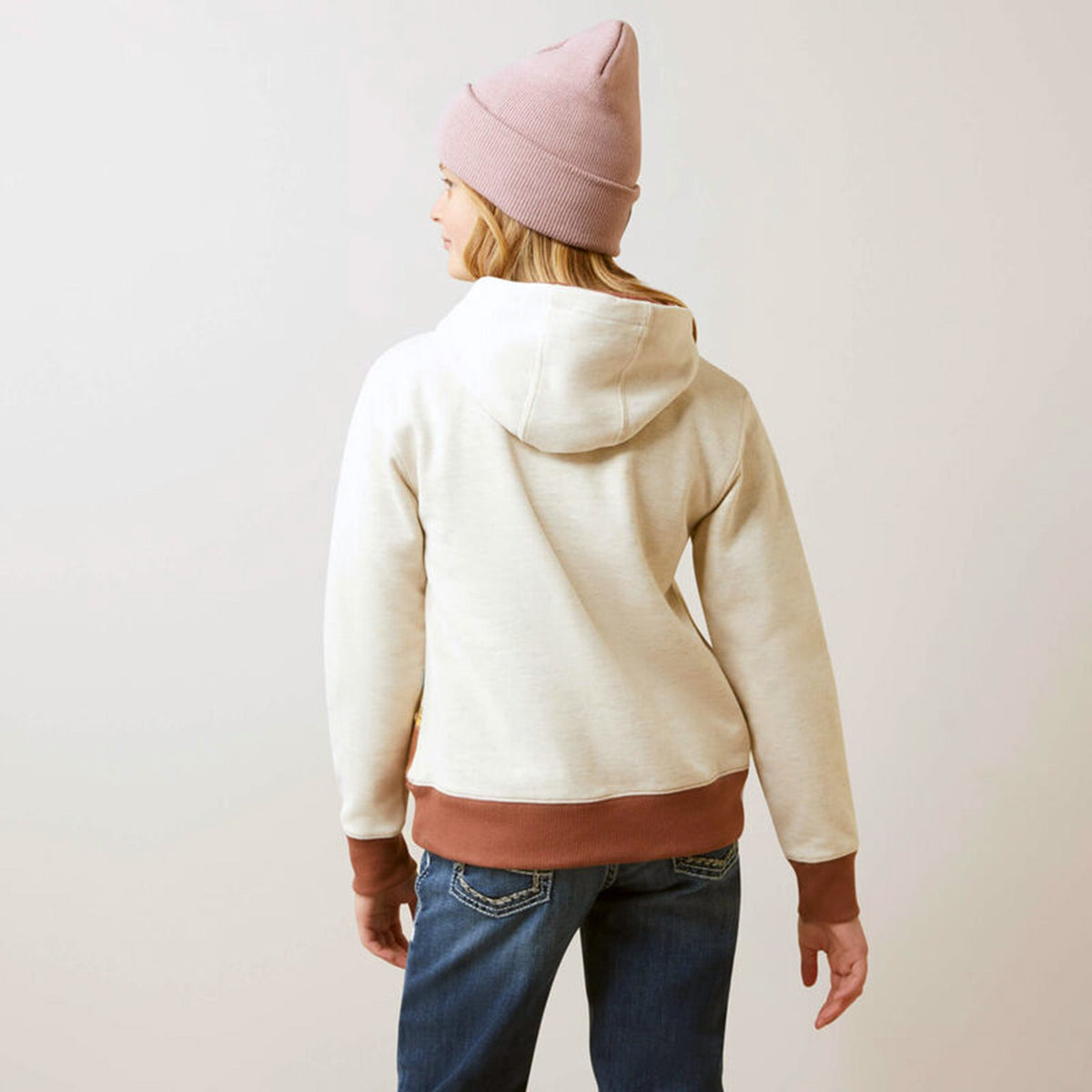  Ariat Girl's Oat Horse Hoodie