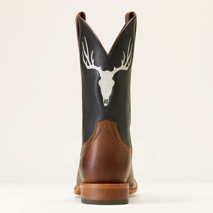  Ariat Men's Brown Crosshair Skull Boots