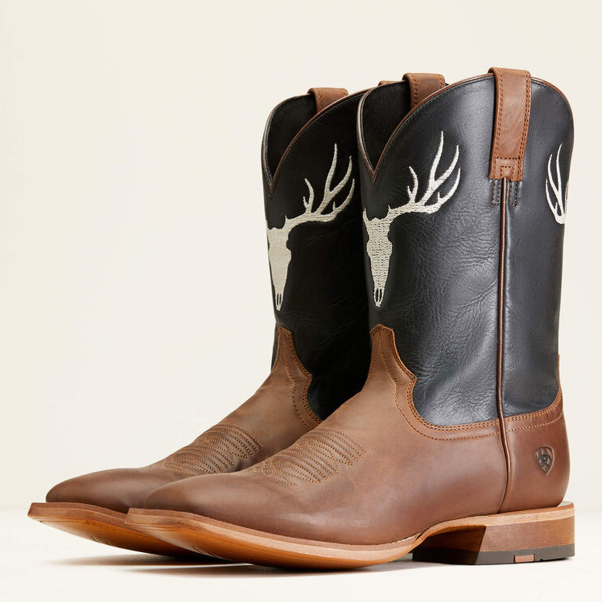  Ariat Men's Brown Crosshair Skull Boots