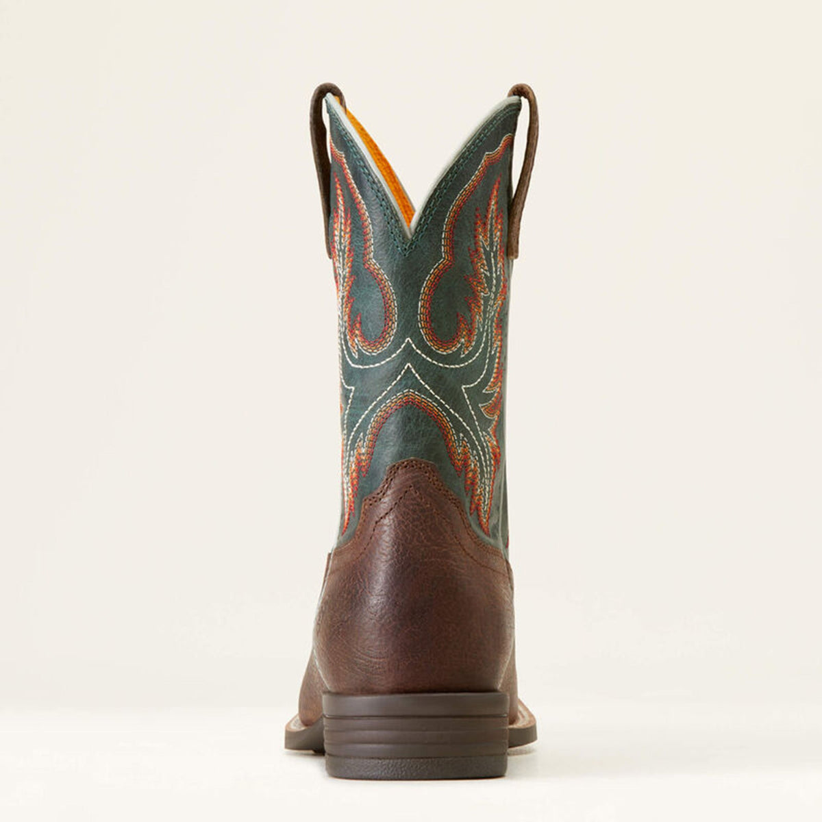  Ariat Kid's Brown & Teal Wilder Square Toe