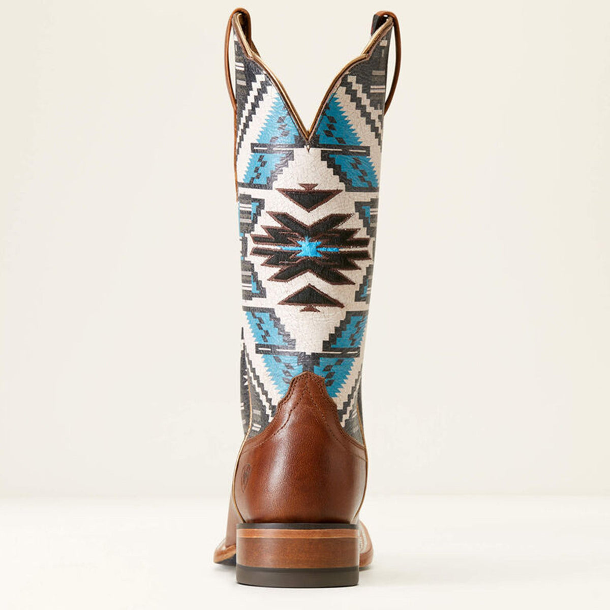  Ariat Women's Choc/Turq Chimayo Square Toe