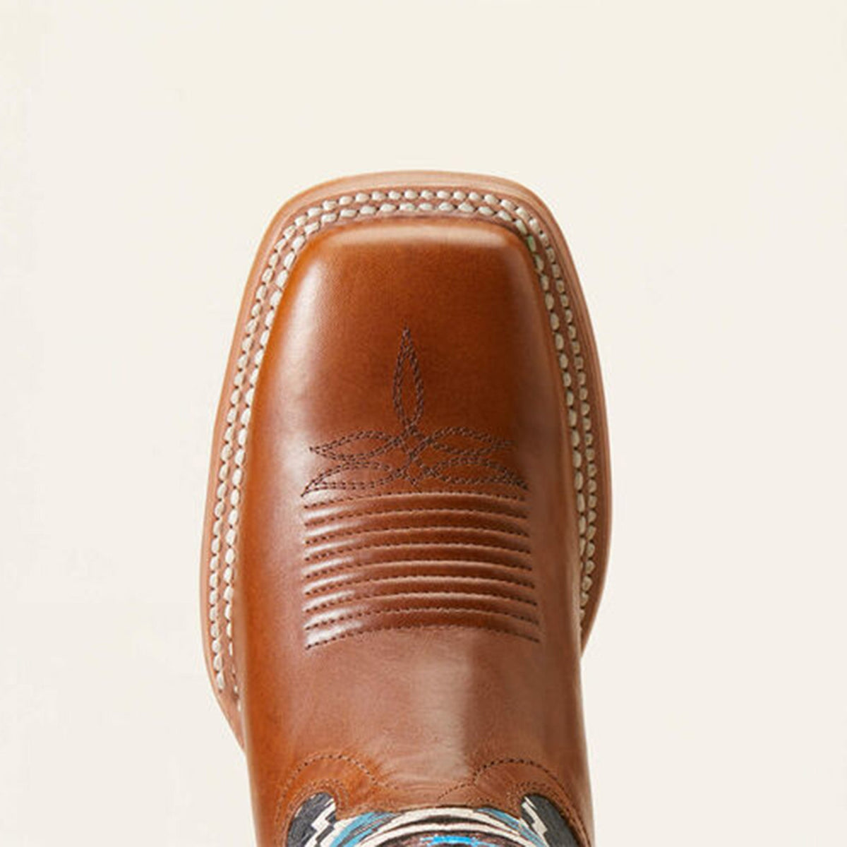  Ariat Women's Choc/Turq Chimayo Square Toe