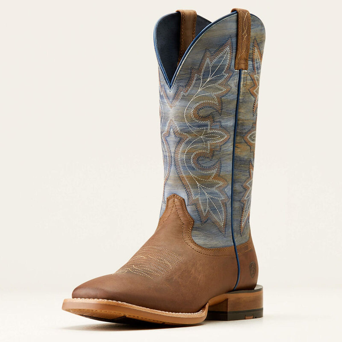  Ariat Men's Standout Loco Brown And Cloud Blue